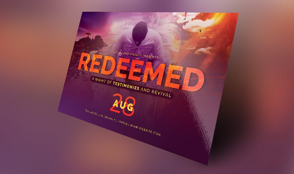 Redeemed Revival Vintage Flyer