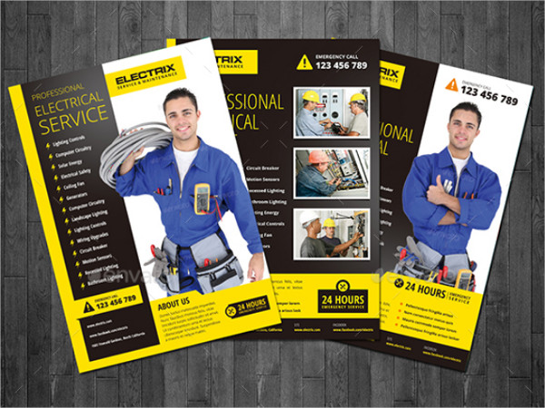 13 Electrician Flyer Templates Free Premium Psd Png Eps Download
