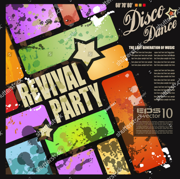 Revival Disco Party Flyer Template