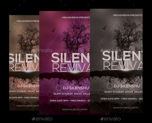 Silient Revival Design Flyer Template