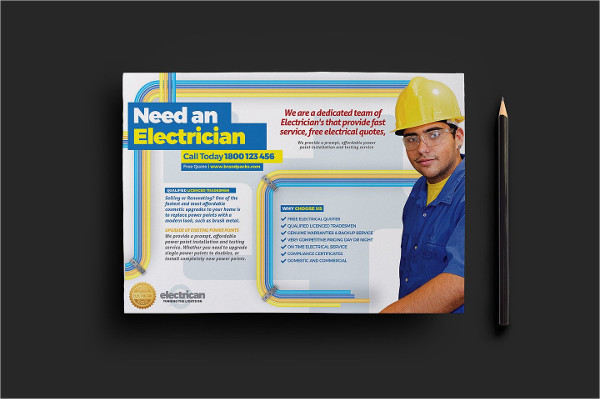 Specialist Electrician Flyer Template
