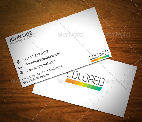 Clean Stripes Business Card Template