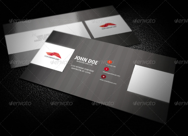 Stripe Style Business Card