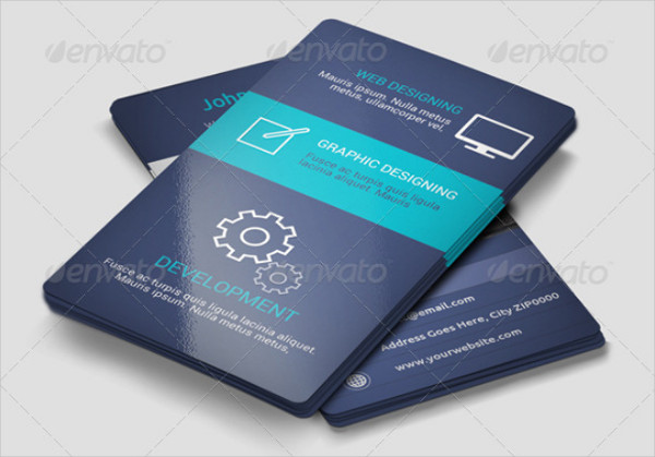 Stylish Web Developer Business Card Template
