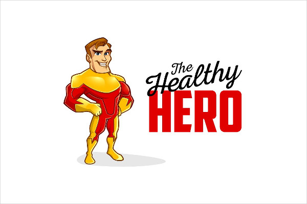 Superhero Character Logo Template