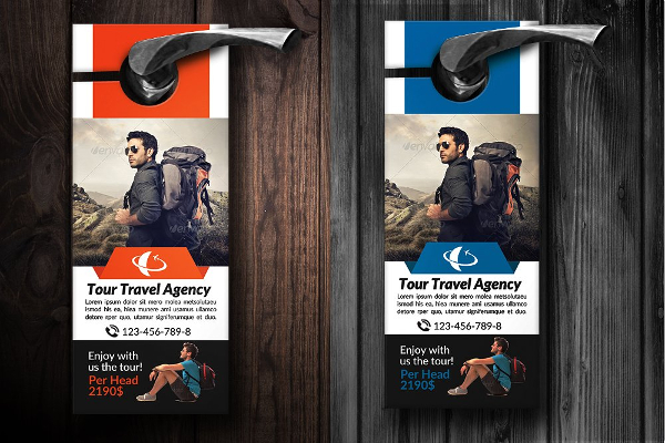 Tour Travel Agency Door Hanger Templates