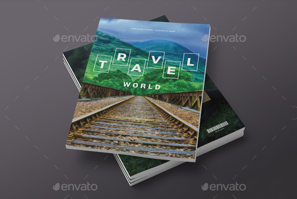 Travel Minimal Magazine Template