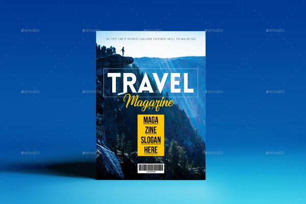 Travel Vector Magazine Template