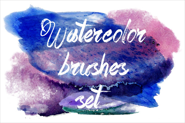 Watercolor Beautiful Brushes Set