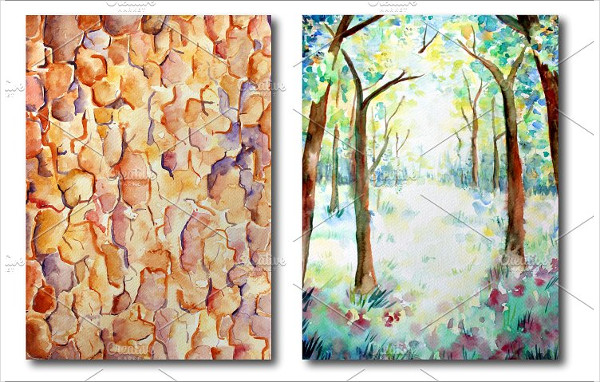 Watercolor Nature Backgrounds