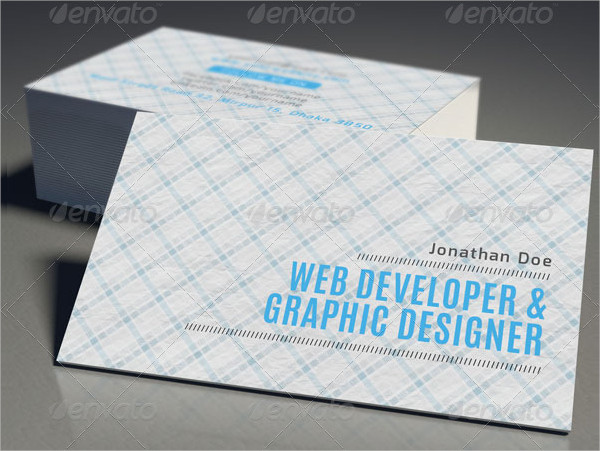 Web Developer & Graphic Designer Business Card Template