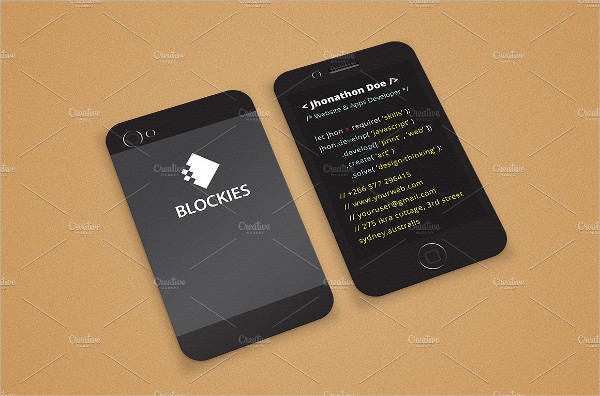 Wordpress Blogger Business Card Template