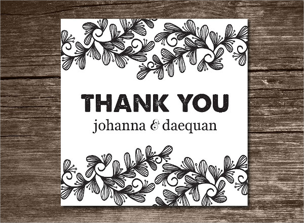 Wedding Thank You Card Template