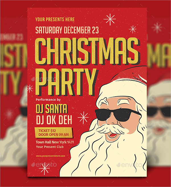 Youth Christmas Party Flyer Template