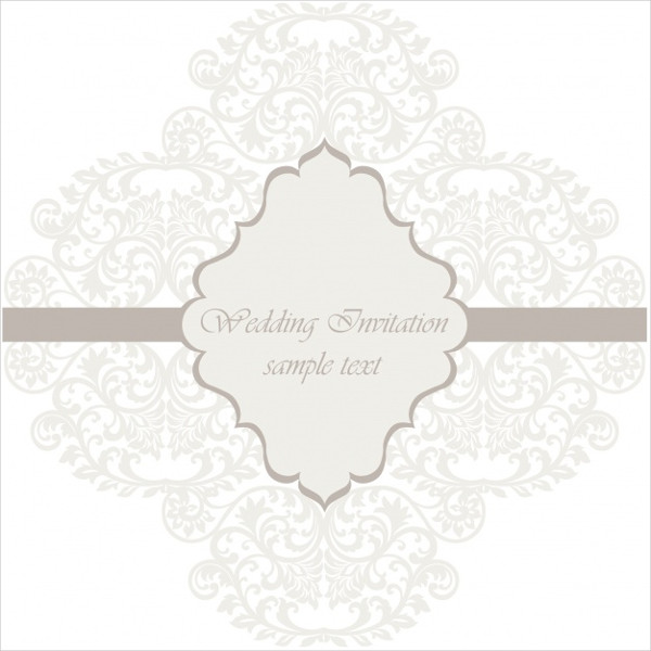 Geometric Wedding Invitation Free Vector
