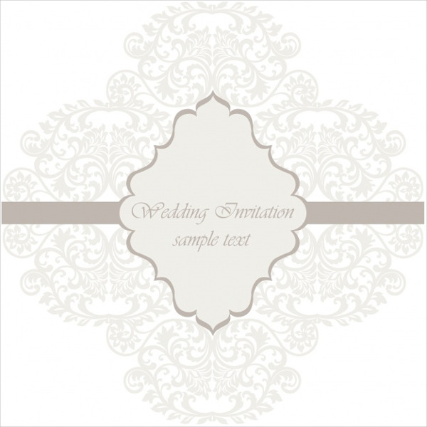 Geometric Wedding Invitation Free Vector