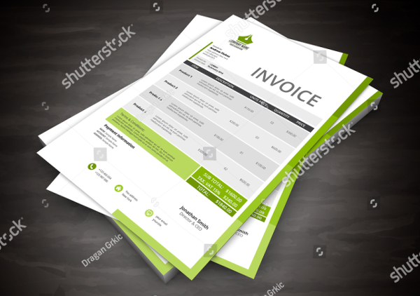 simple and creative invoice Template