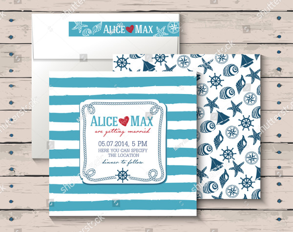 Beach Party Or Wedding Invitation