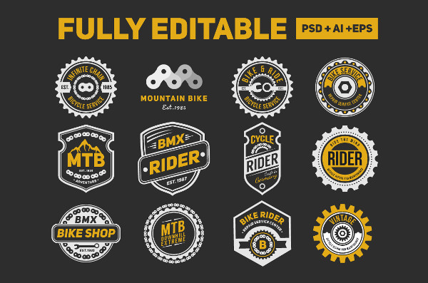 Bicycle Badge Logo Design