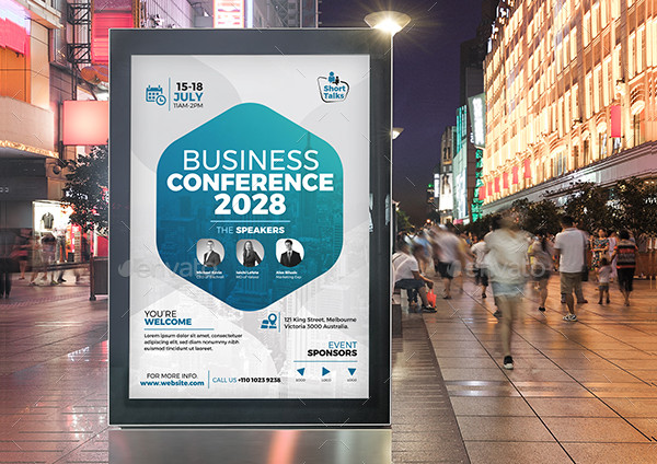 Conference Advertisement Poster Template