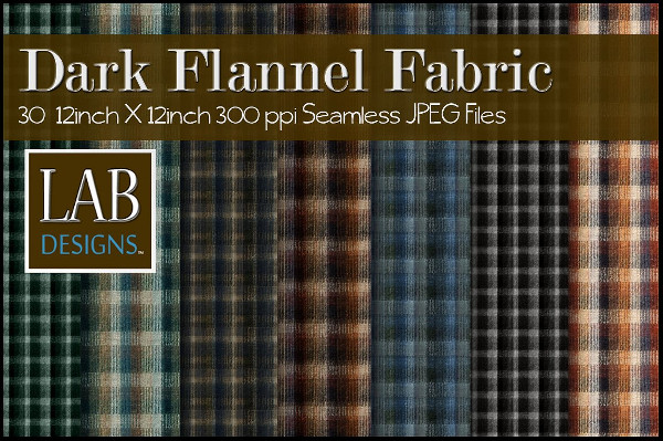 Dark Flannel Fabric Textures