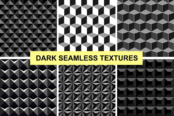 Dark Seamless Geometric Textures