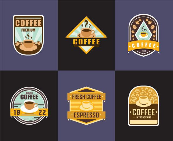 Free Coffee Badge Logos
