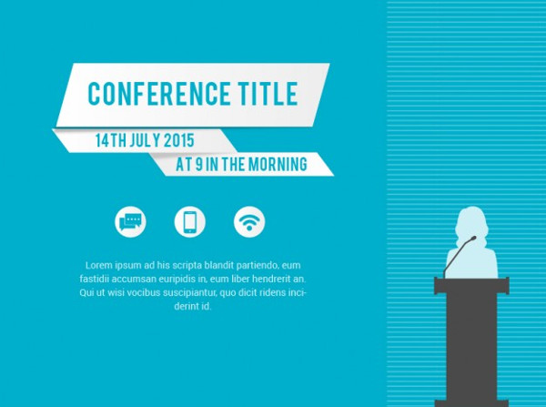 Free Conference Vector Poster