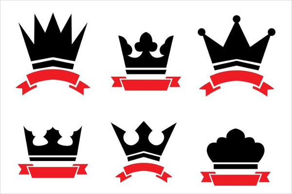 Free Download Ribbon And Crown  Logo Templates