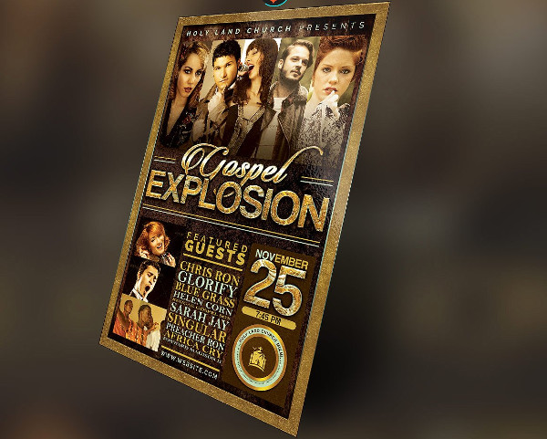 Gospel Explosion Flyer Plus Poster