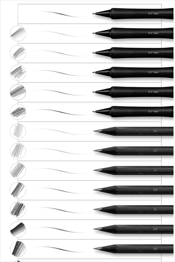 Pencil Makeup Brushes