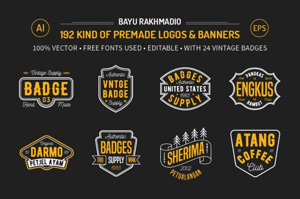 Premade Badge Logo Designs