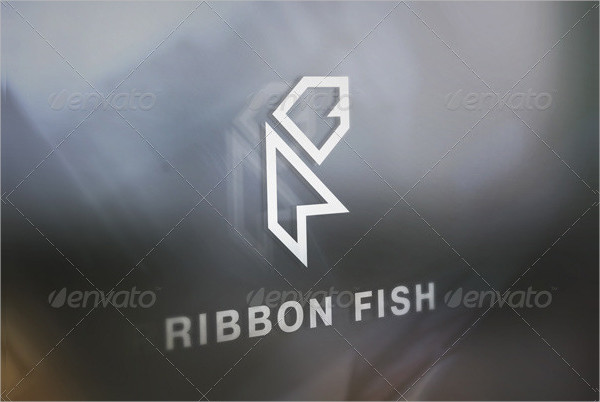 Ribbon Fish Logo Template