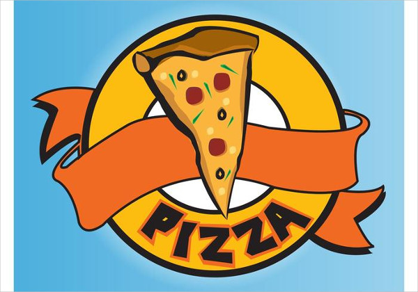 Ribbon Pizza Logo Template