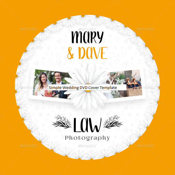 Simple Wedding DVD Cover Template