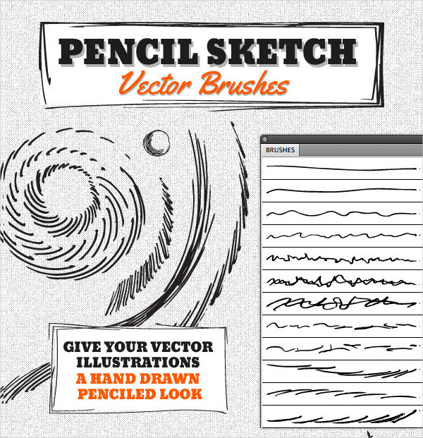 Vector Pencil Sketch Brushes