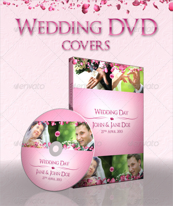 Wedding DVD Stylish Cover Template