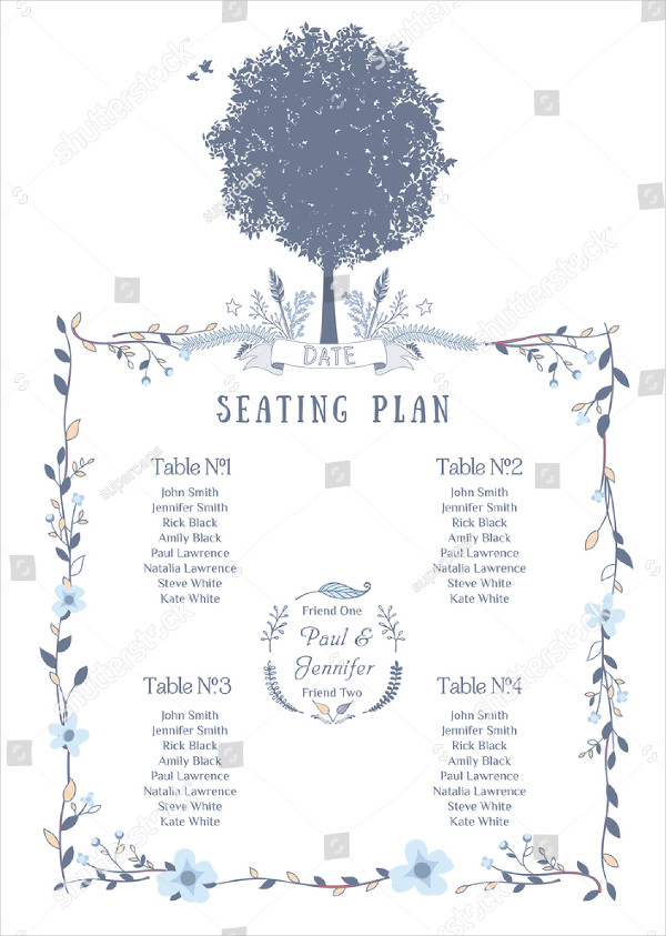 Wedding Seating Nature Chat