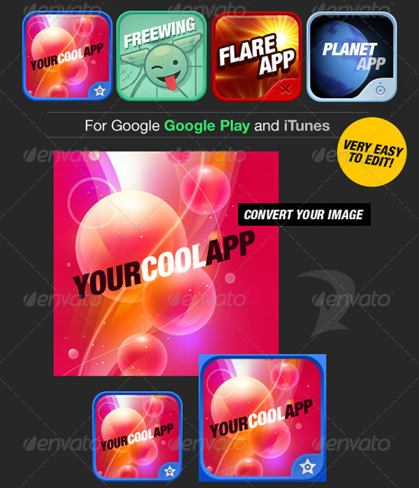 Android Icon and iTunes Templates