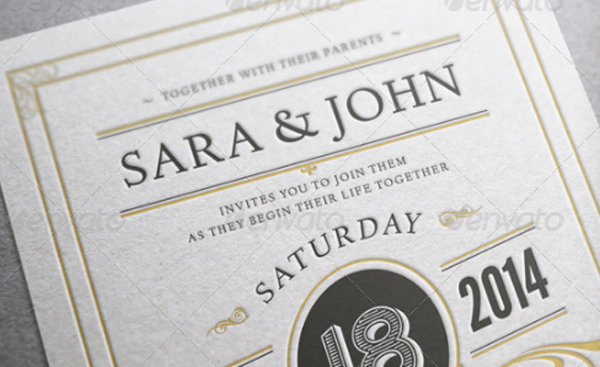 Best Save The Date Wedding Invitation Template