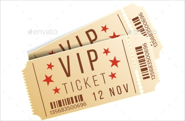 Blank VIP Ticket Templates