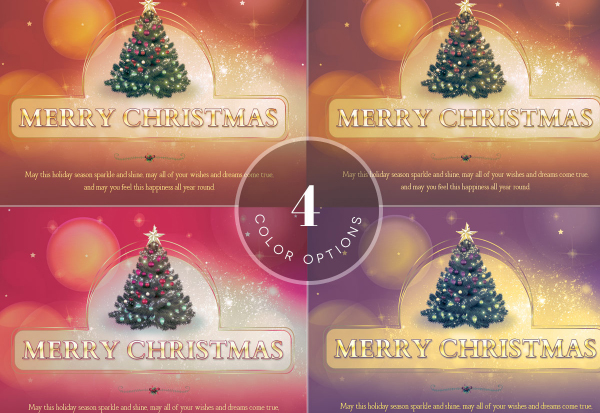 Christmas PowerPoint Postcard Template