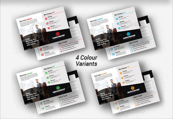 Corporate Business Advertising Postcard Templates