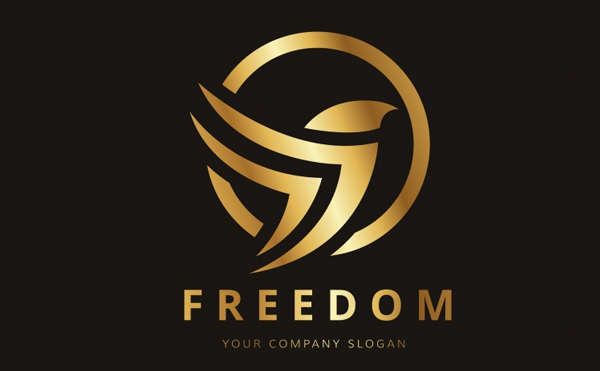 Free Download Freedom Business Logo Design
