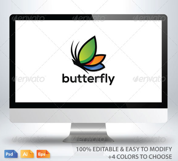 Stunning Butterfly Logo Design