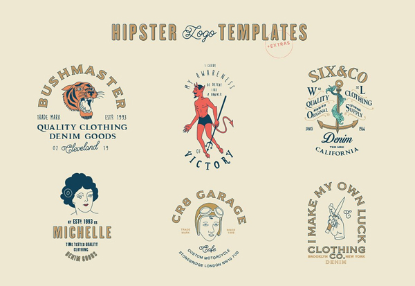 Stunning Hipster Logo Templates