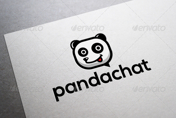 Stunning Panda Chat Logo Design