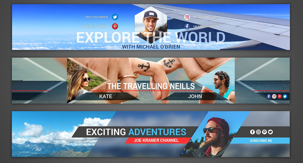 Travelling Youtube Background Templates