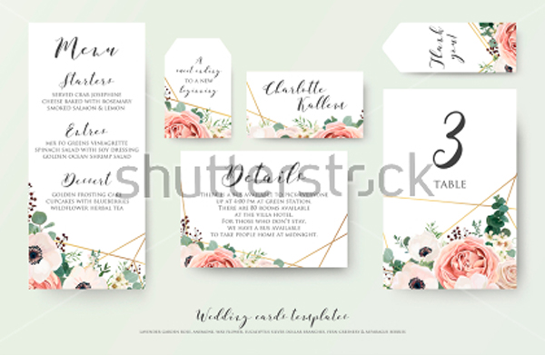 Save The Date Wedding Invitation Suite