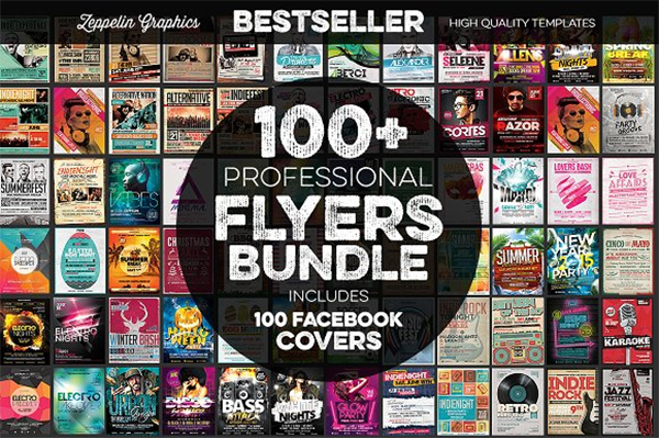 100+ Printable Flyers and Covers Bundle